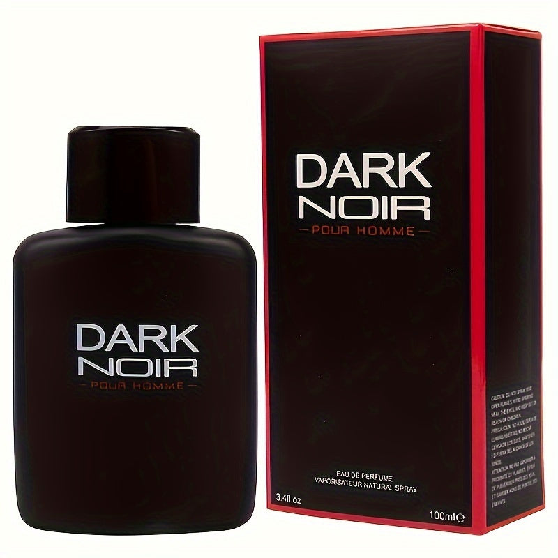 Dark Noir men's Eau de Parfum by SHOWLU FASHION STORE, 3.4oz bottle with lavender and lemon scent.
