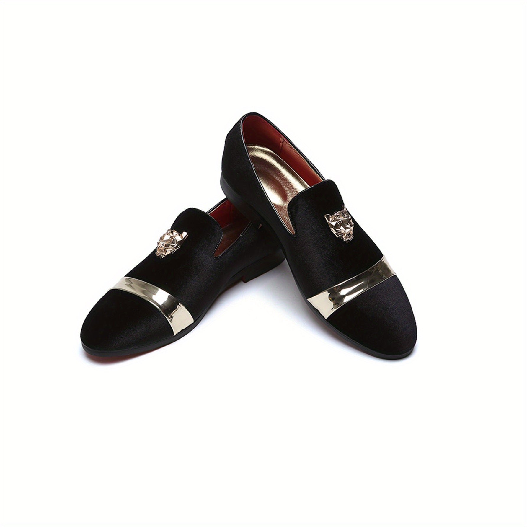 Men's suede loafers by SHOWLU FASHION, tiger head design, business casual shoes, stylish and comfortable for men