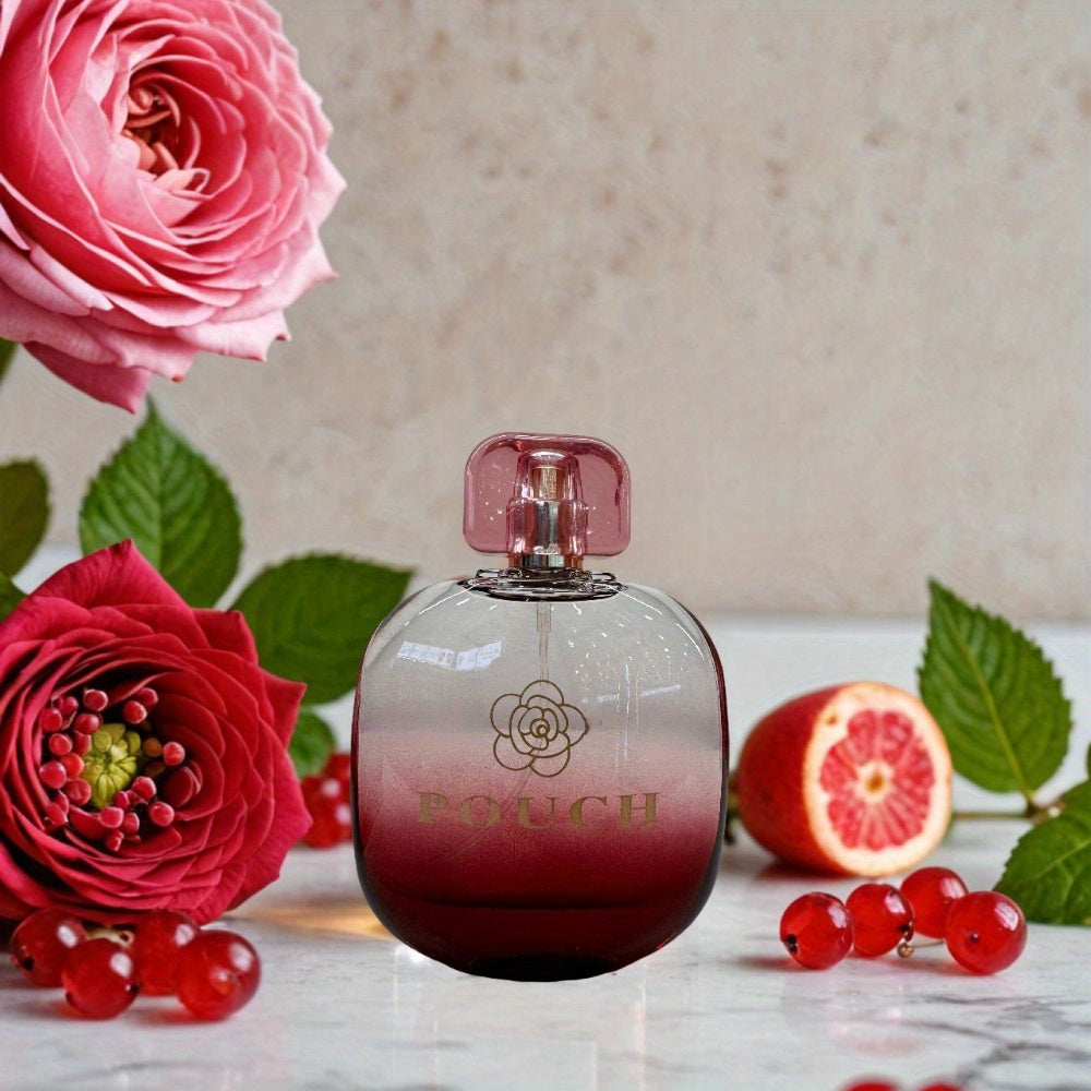 Showlu Fashion Blush Rose Eau de Parfum for women in 3.4oz pouch, featuring elegant pink blush rose fragrance.