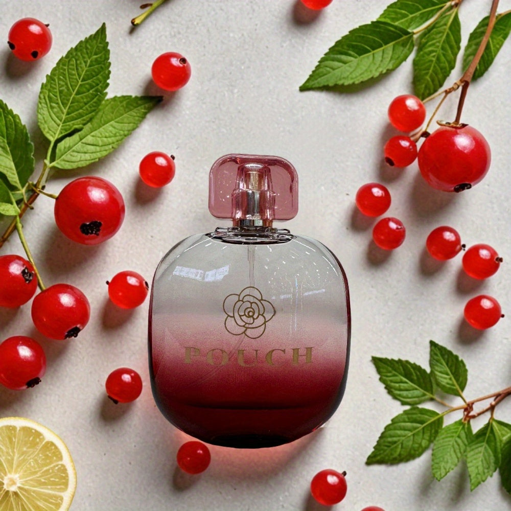 Showlu Fashion Blush Rose Eau de Parfum for Women in 3.4oz pouch, featuring elegant rose scent and stylish packaging.