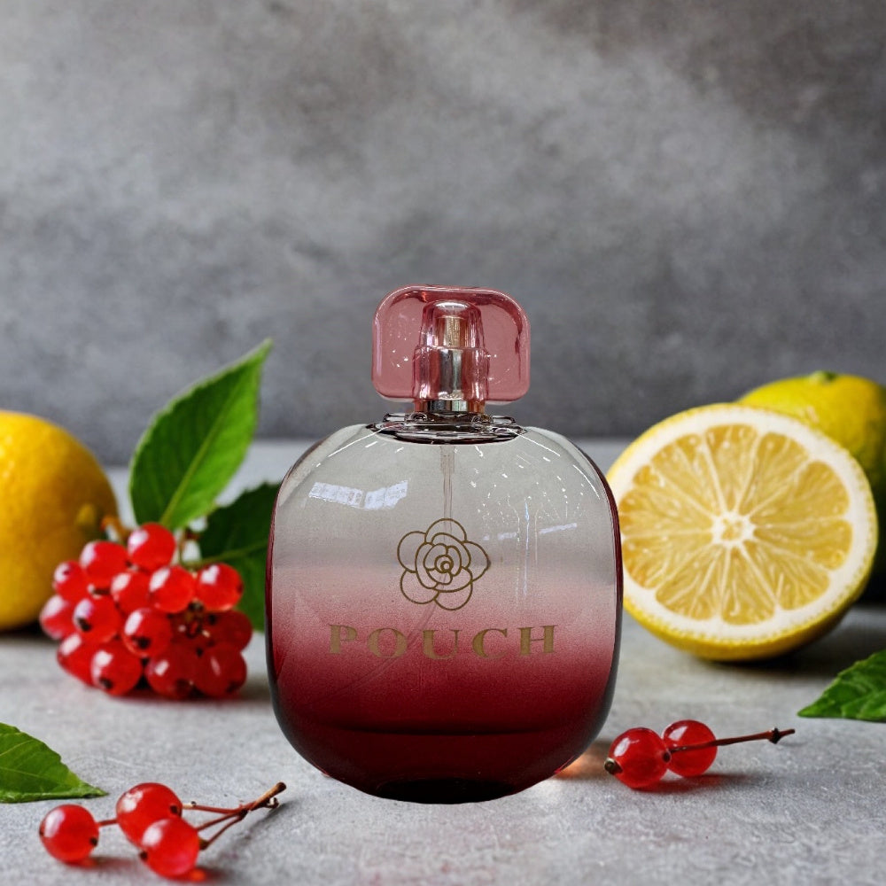 Blush Rose Eau de Parfum for Women in 3.4oz pouch, Showlu Fashion Store, featuring elegant floral bottle design.