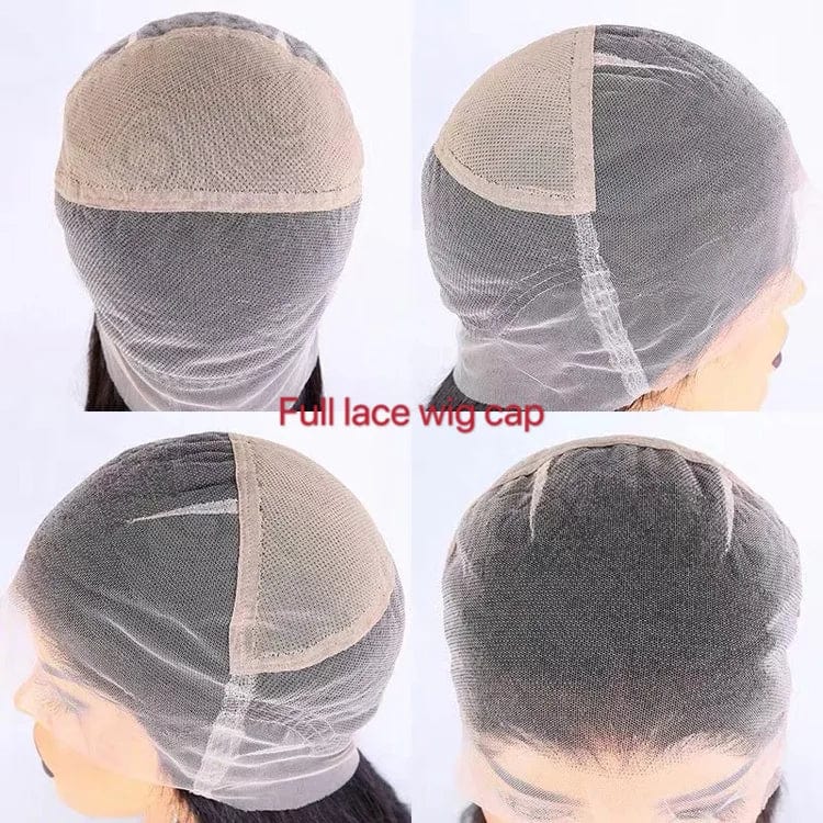 180% Straight Human Wigs HD Lace Pre Plucked, Transparent Glueless Full HD Lace Wigs 100% Virgin Brazilian Human Hair - SHOWLU FASHION STORE