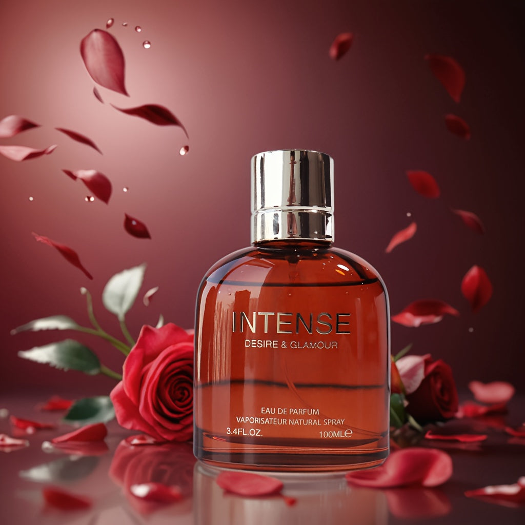 Men's SHOWLU FASHION Woody Pheromone Perfume bottle with lavender and sandalwood scent, sleek design and label visible.