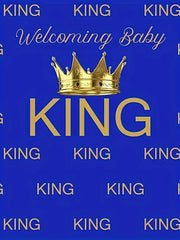 2pcs Men's "KING" Alphabet Print Summer Outfit Set, Men's Short Sleeve Crew Neck T-shirt & Elastic Waist Shorts with Pockets