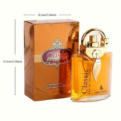 3.4oz Middle East Perfume for Women & Men - Alcohol-Free Long-Lasting 24H Oriental Fragrance, Sulfate-Free Elegant Scent for Business, Parties, Dates, Daily Wear, Business Fragrance, Sophisticated Design, Decorative Label Des