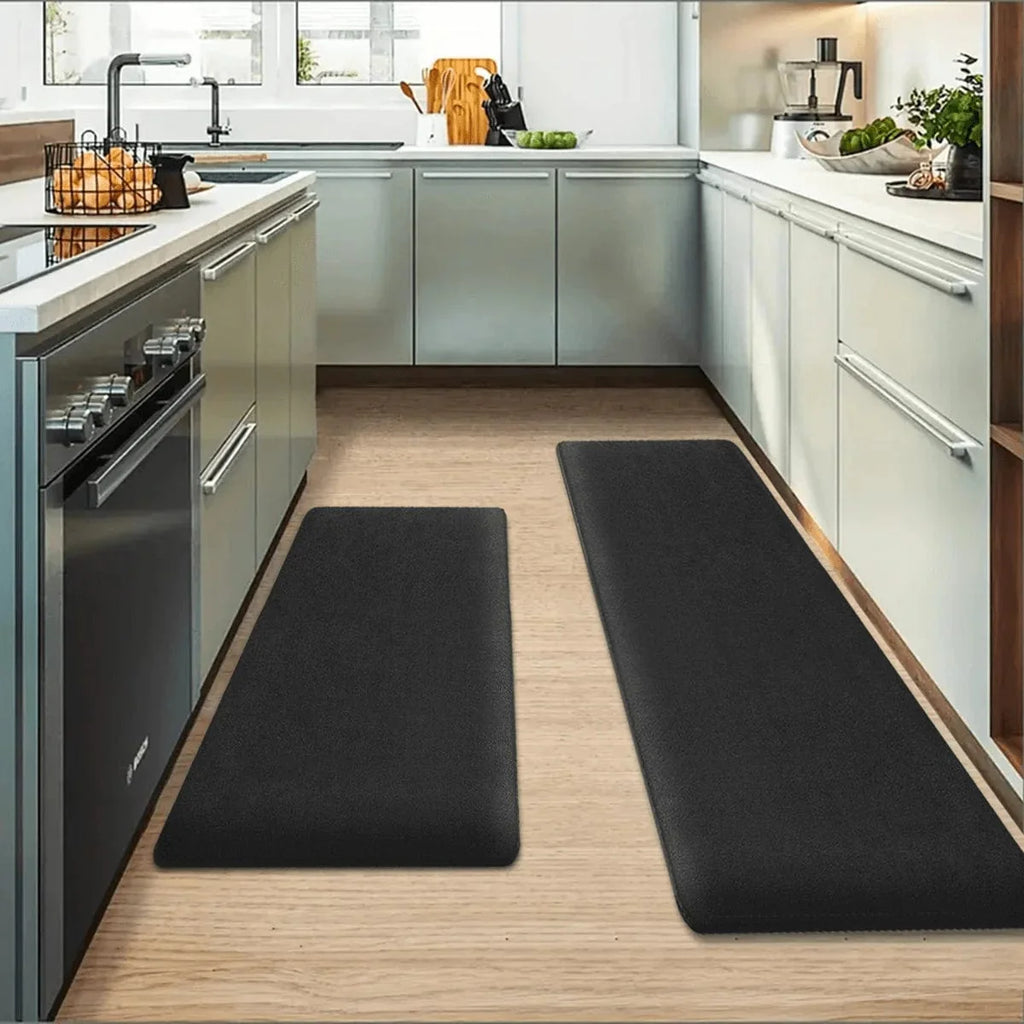 Large Showlu Fashion anti-slip kitchen mat with soft polyester surface, water-absorbent floor rug for kitchen or bathroom use