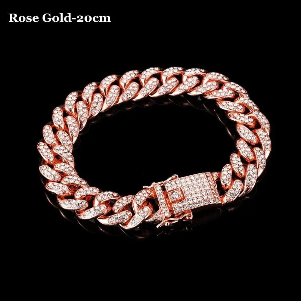 Showlu Austria Crystal Stretch Bracelet for women, shiny cuff bangle with sparkly crystals, elegant wedding jewelry accessory