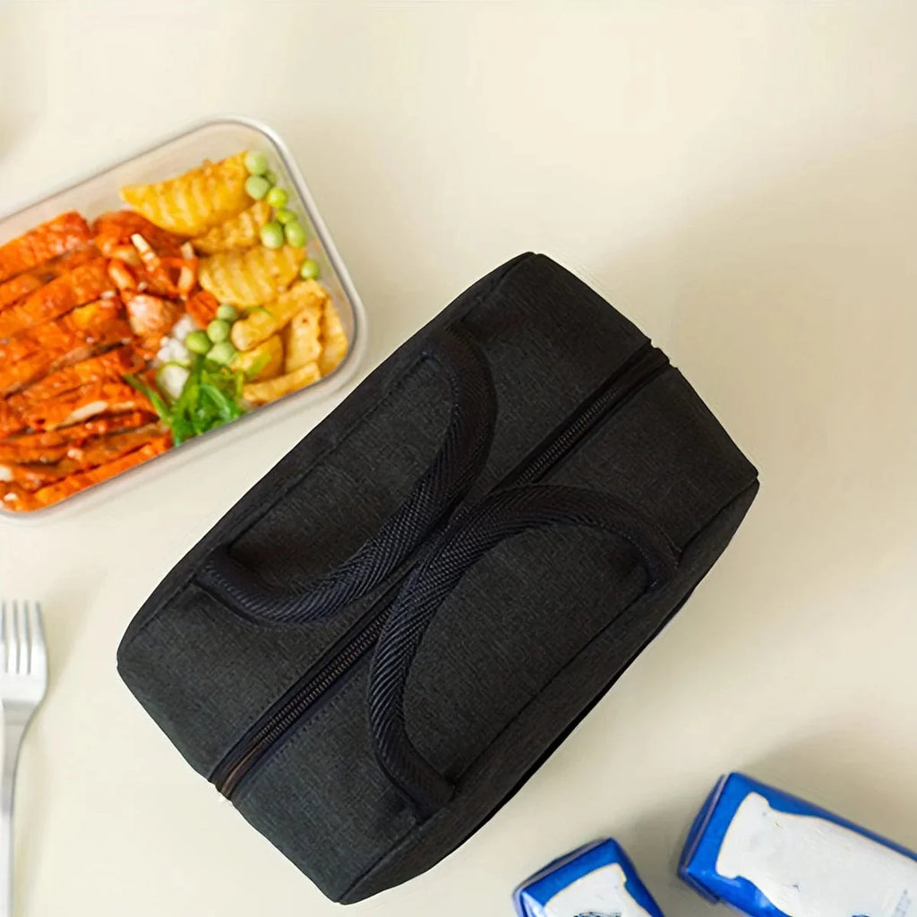 Showlu insulated lunch box bag made of thickened polyester with a portable design for students and lunch transport.