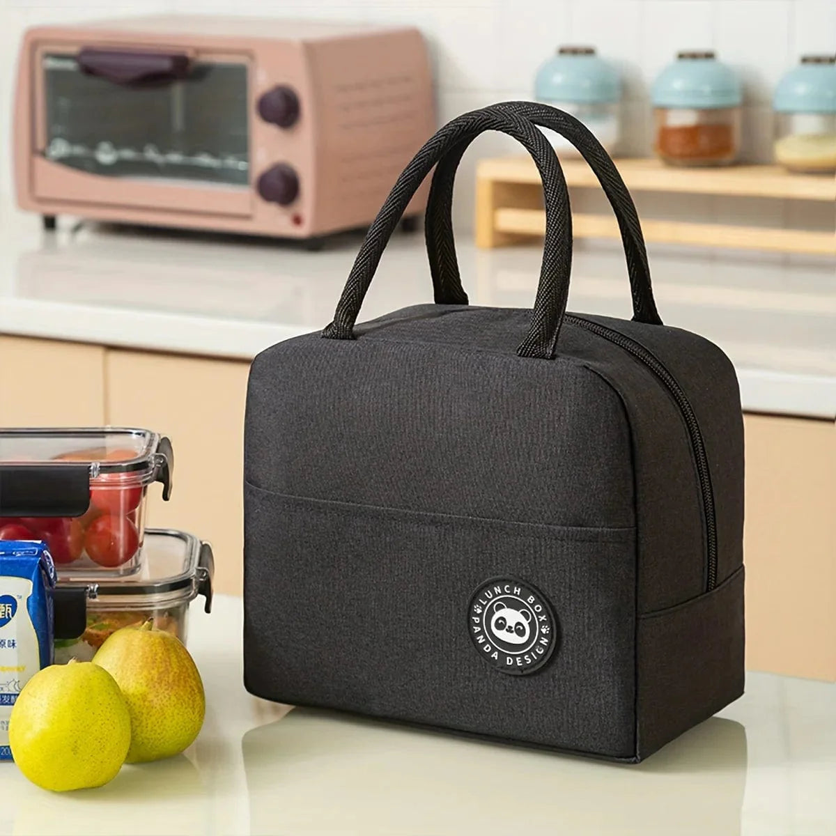 Showlu insulated lunch box bag made of thickened polyester, portable bento tote for students or lunch on the go.