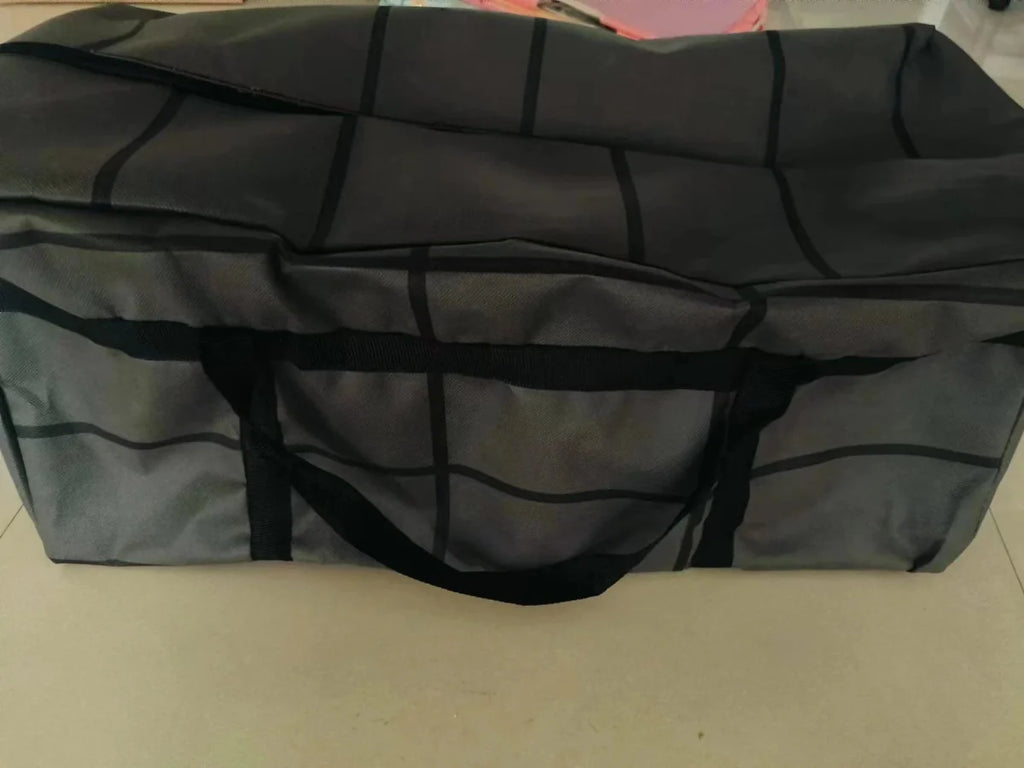 Large black Oxford cloth storage bag with heavy-duty zipper, dustproof and moisture-proof, ideal for organizing clothing or household items.