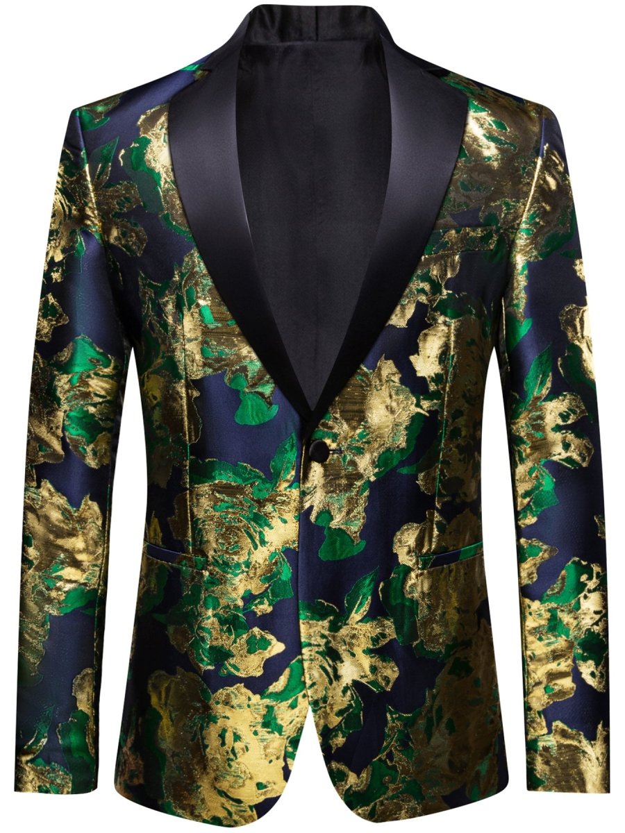 Men's LINEZISEID cachemire pattern blazer by SHOWLU FASHION STORE, regular fit suit jacket with lapel collar and pocket details.