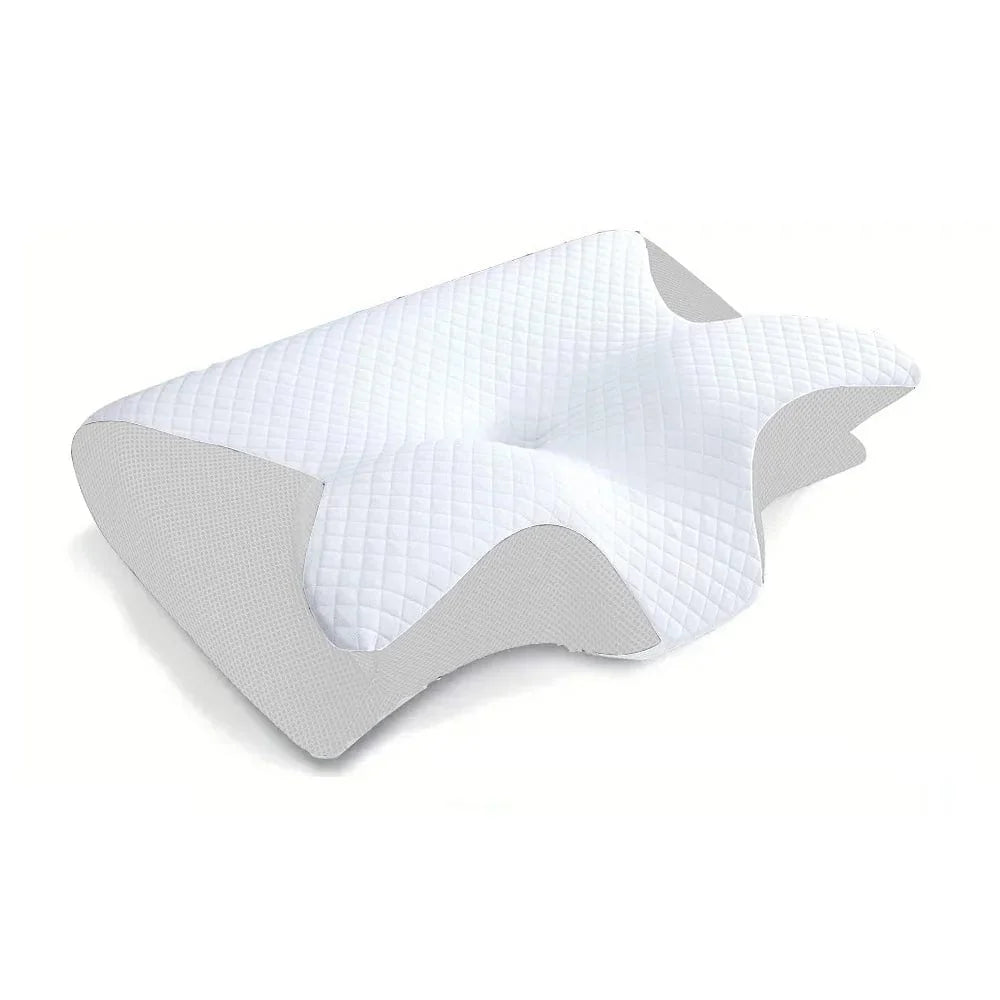 Showlu Memory Foam Cervical Pillow with ergonomic contour for orthopedic neck support and pain relief.