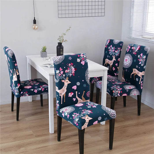 1pc Universal Chair Cover Christmas Hotel Household Anti - fouling Chair Cover Piece Elastic Office Computer Seat Cover - SHOWLU FASHION STORE