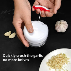 1pc White Hand Pulled Garlic Grinder In The Kitchen Palm Multi Functional Food Garlic Grinder Shredding Machine Garlic Puller - SHOWLU FASHION STORE