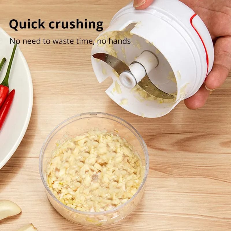 1pc White Hand Pulled Garlic Grinder In The Kitchen Palm Multi Functional Food Garlic Grinder Shredding Machine Garlic Puller - SHOWLU FASHION STORE