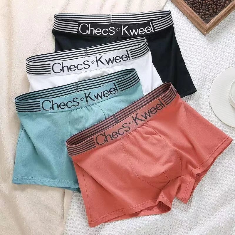 Showlu men's cotton boxer shorts with U-convex design, soft, comfortable underwear in plus size for men.
