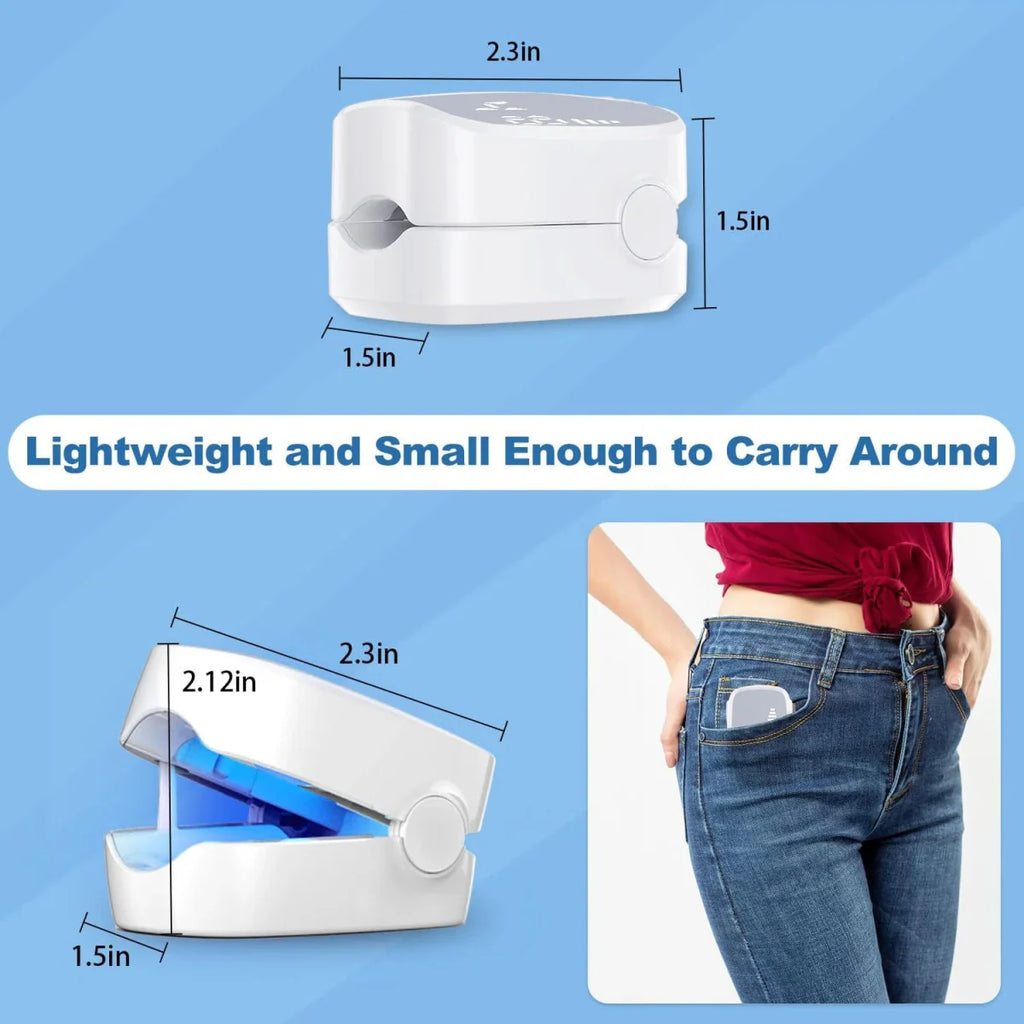 Rechargeable SHOWLU FASHION STORE nail fungus laser device for damaged, thick, and discolored nails, with a sleek handheld design.