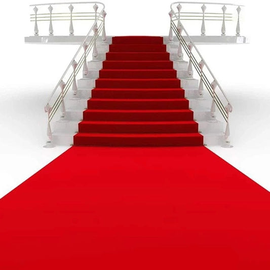 1x20m Red Carpet Wedding Carpet Aisle Non - slip Non - woven White Wedding Carpet Customized Running Rugs Carpets for Living Room - SHOWLU FASHION STORE