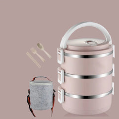 2 3 4 Layer Stainless Steel Food Storage Container Picnic Portable Black Bento Box Japanese Leakproof Lunch Box For Kids Office - SHOWLU FASHION STORE