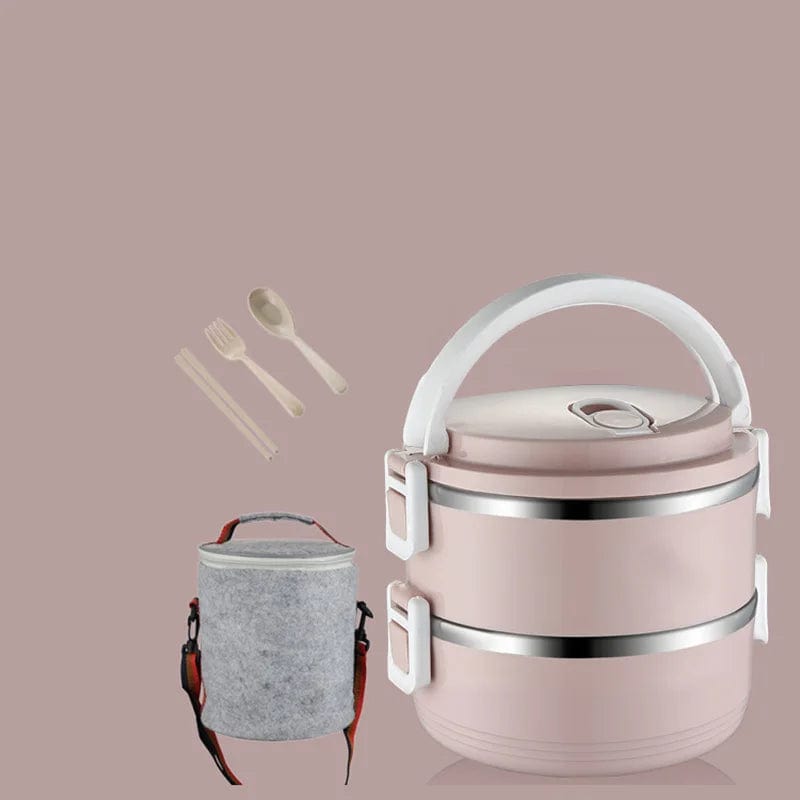 2 3 4 Layer Stainless Steel Food Storage Container Picnic Portable Black Bento Box Japanese Leakproof Lunch Box For Kids Office - SHOWLU FASHION STORE