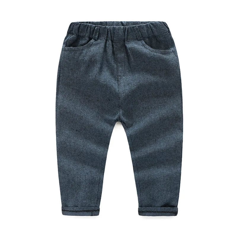 Baby boys' 3-piece suit with vest, shirt, and pants from Showlu Fashion Store, ideal for wedding or special occasions.