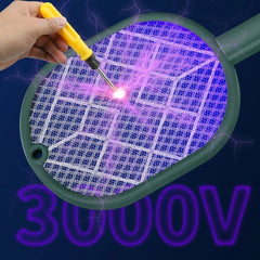 2 - in - 1 Electric Mosquito Swatter Mosquito Killer USB Rechargeable Angle Adjustable Electric Bug Zapper Fly Bat Insect Swatter - SHOWLU FASHION STORE