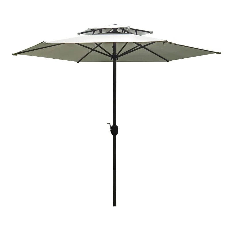 Showlu 2.5M outdoor rain-proof sunshade umbrella for garden and terrace, straight design, coffee bar outdoor sun umbrella.