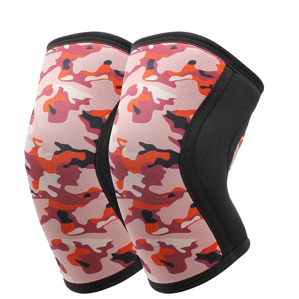 2 PCS 1 Pair 7mm Neoprene Sports Kneepads Compression Weightlifting Pressured Crossfit Training Knee Pads Support Women Men - SHOWLU FASHION STORE