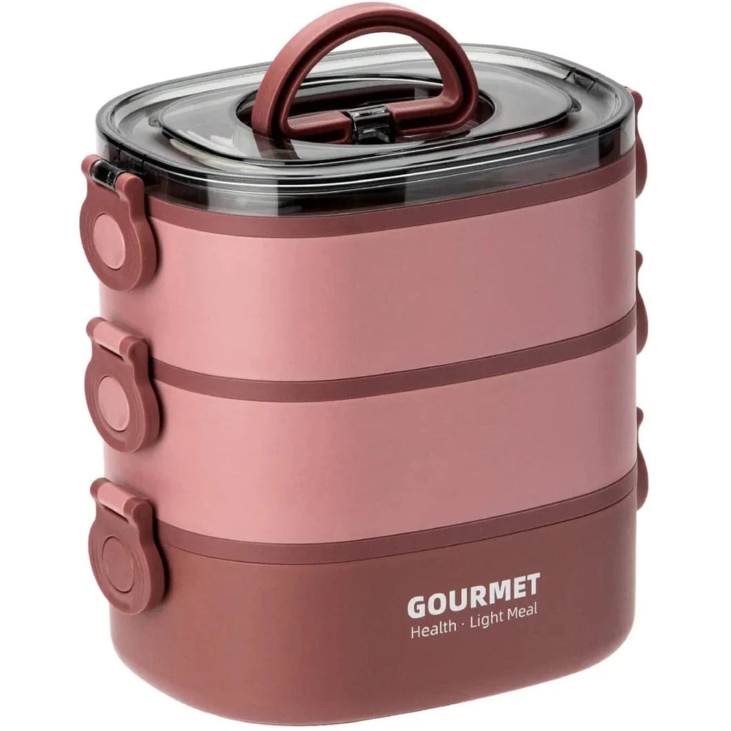 Willstar 2000ML Bento Lunch Box by SHOWLU FASHION STORE, 3-layer leakproof food container for kids, students, and travel.