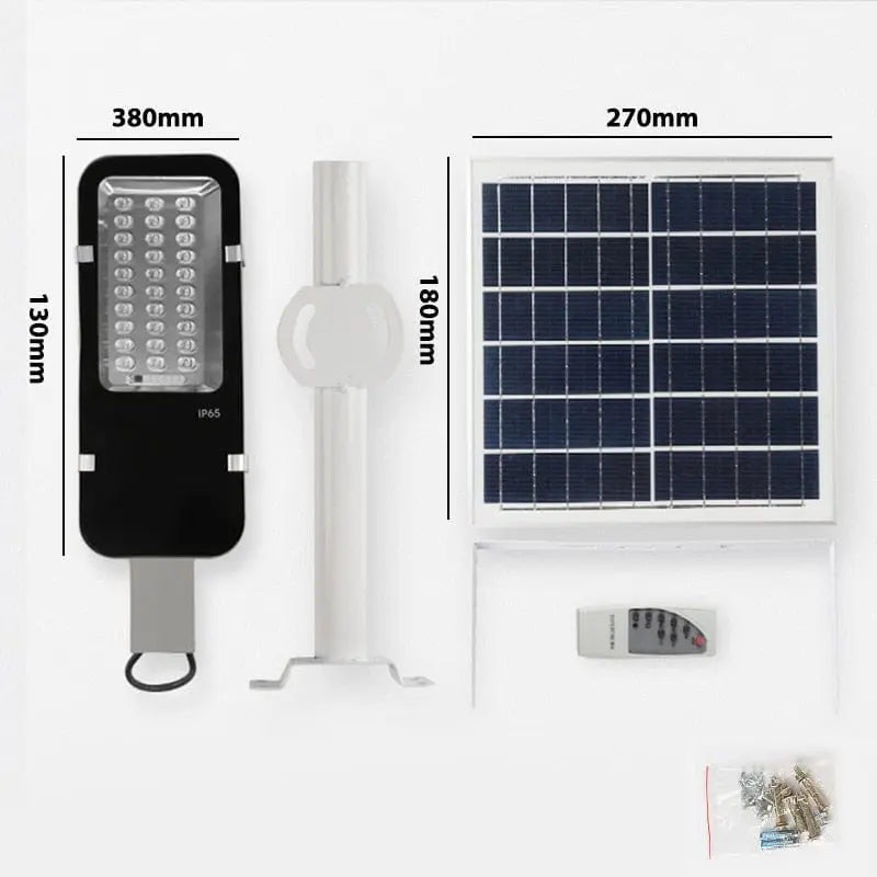 200W YQCHEZI solar street light with waterproof aluminum casing, LED flood lamp for outdoor security and backyard lighting