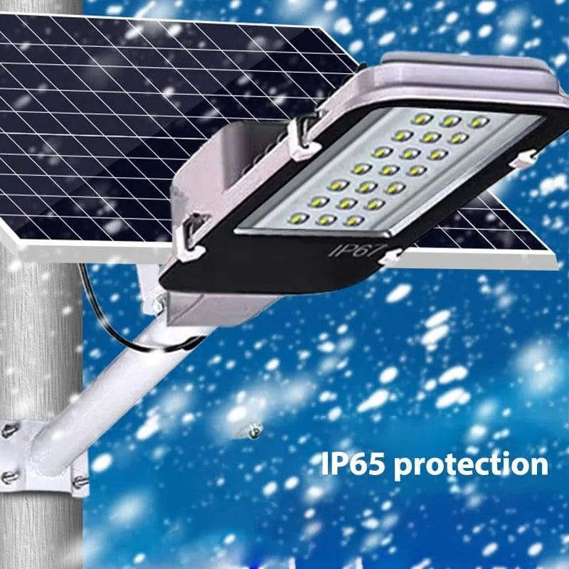 YQCHEZI 200W solar street light with waterproof aluminum LED flood lamp, suitable for outdoor security and backyard lighting