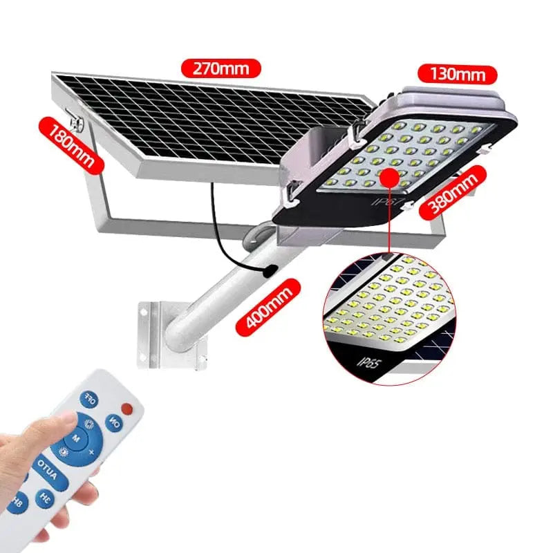 200W solar street light by Showlu Fashion Store, waterproof aluminum LED flood lamp for outdoor security and backyard lighting.