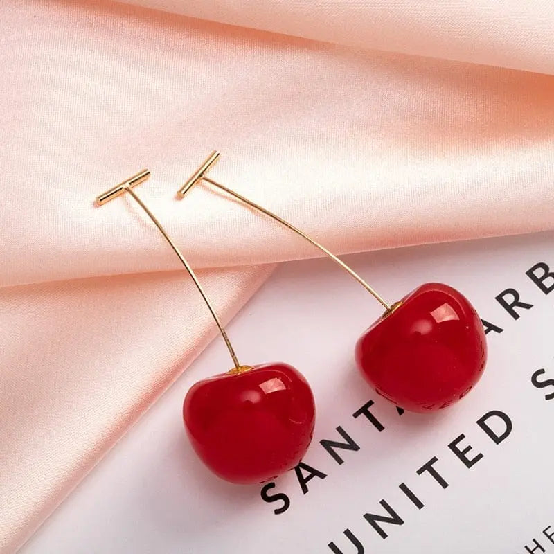 Showlu Korean geometric triangle tassel dangle earrings for women with long statement design and modern jewelry style.