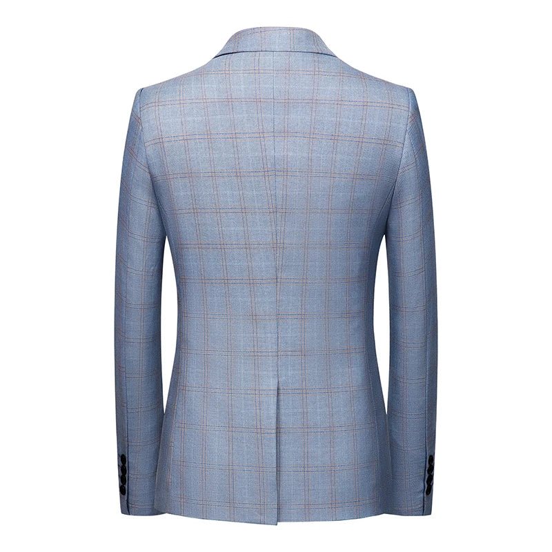 2021 New Fashion Spring and Autumn Casual Men plaid Blazer Cotton Slim England Suit Blaser Masculino Male Jacket Blazer S - 6XL - SHOWLU FASHION STORE