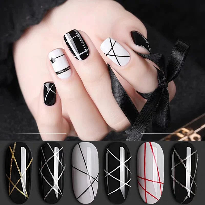 Bellinals 24-color UV LED nail gel liner set from Showlu Fashion Store, featuring long-lasting nail art painting gels.