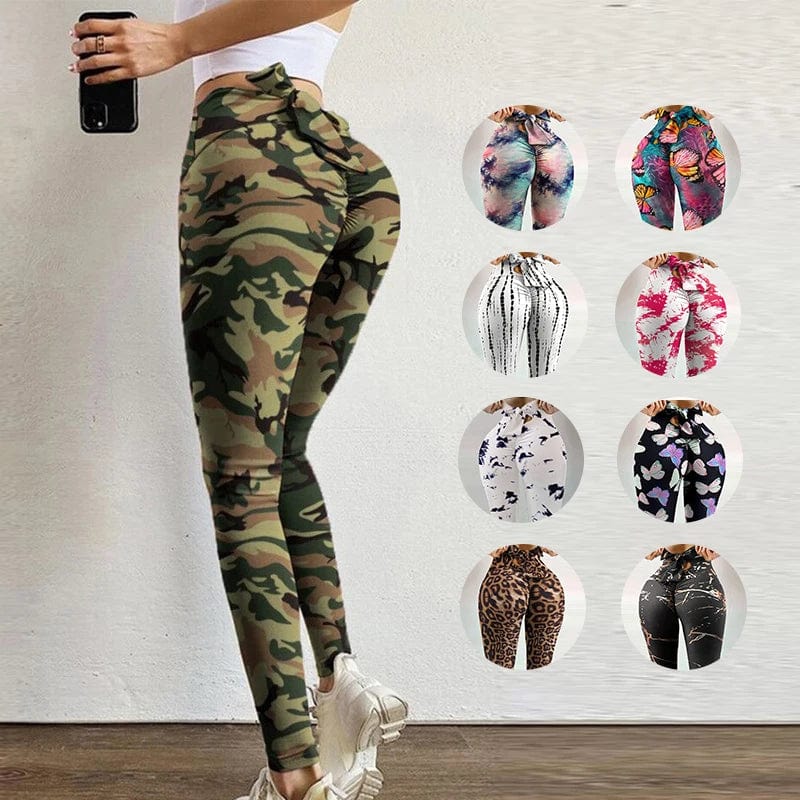 2021 Summer Sexy Leggings Women Workout Seamless Tights Trousers Fitness Gym Pants Butterfly Print Push Up Yoga Sport Leggings - SHOWLU FASHION STORE