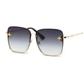 Square fashion sunglasses with mirror lenses and alloy frame, designed for women and unisex, offering UV400 protection.