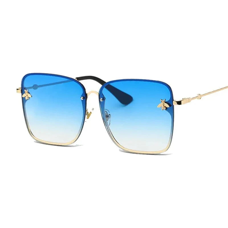 Square fashion sunglasses with UV400 mirror lenses and alloy frame, stylish unisex eyewear for women and men.