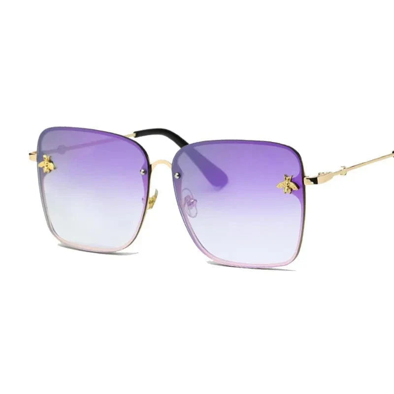 Square fashion sunglasses with mirror lenses and alloy frames, stylish UV400 eyewear for women and men.