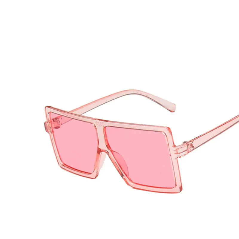 Kids square sunglasses by Showlu Fashion Store with UV400 mirror lenses, suitable for boys and girls, stylish children's eyewear.