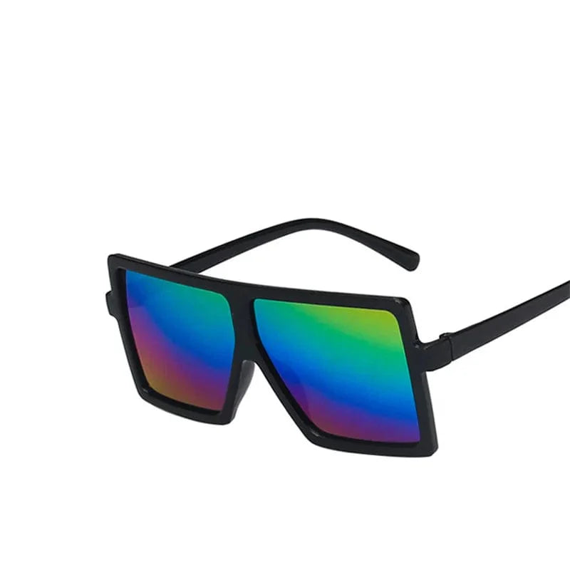 Heevoo Kids Square Sunglasses by Showlu Fashion Store with UV400 mirror lenses for boys and girls, children’s eyewear, infant shades.