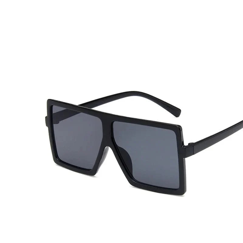 Heevoo Kids square sunglasses with UV400 mirror lenses, stylish eyewear for boys and girls, child-safe fashion sunglasses.