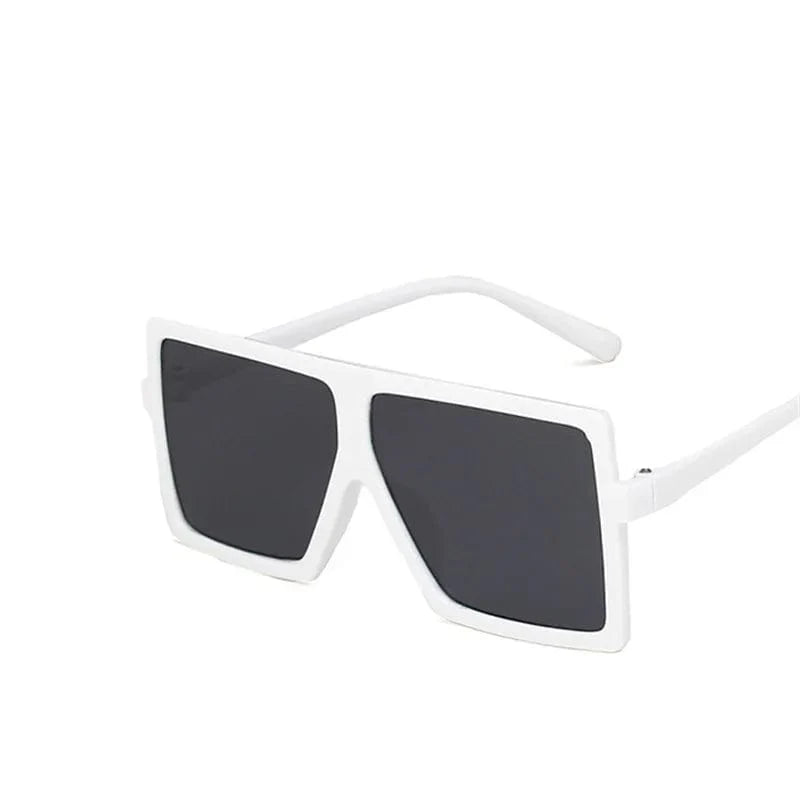 Heevoo Kids Square Sunglasses by Showlu Fashion Store with UV400 mirror lenses for boys and girls, stylish children's eyewear.