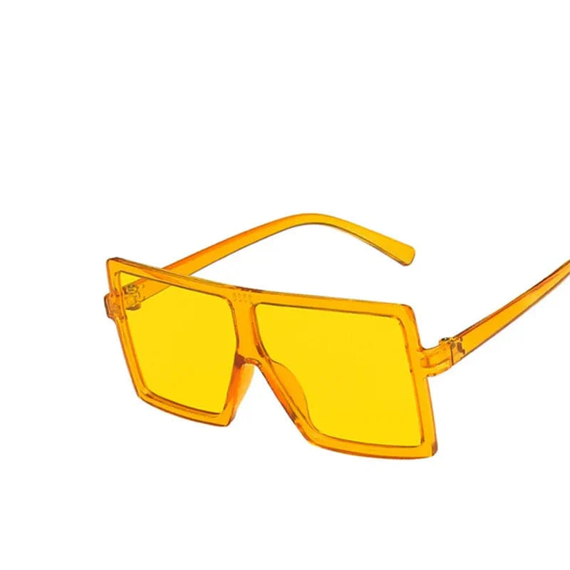 Heevoo Kids square sunglasses with UV400 mirror lenses for boys and girls, stylish children's eyewear from Showlu Fashion Store.