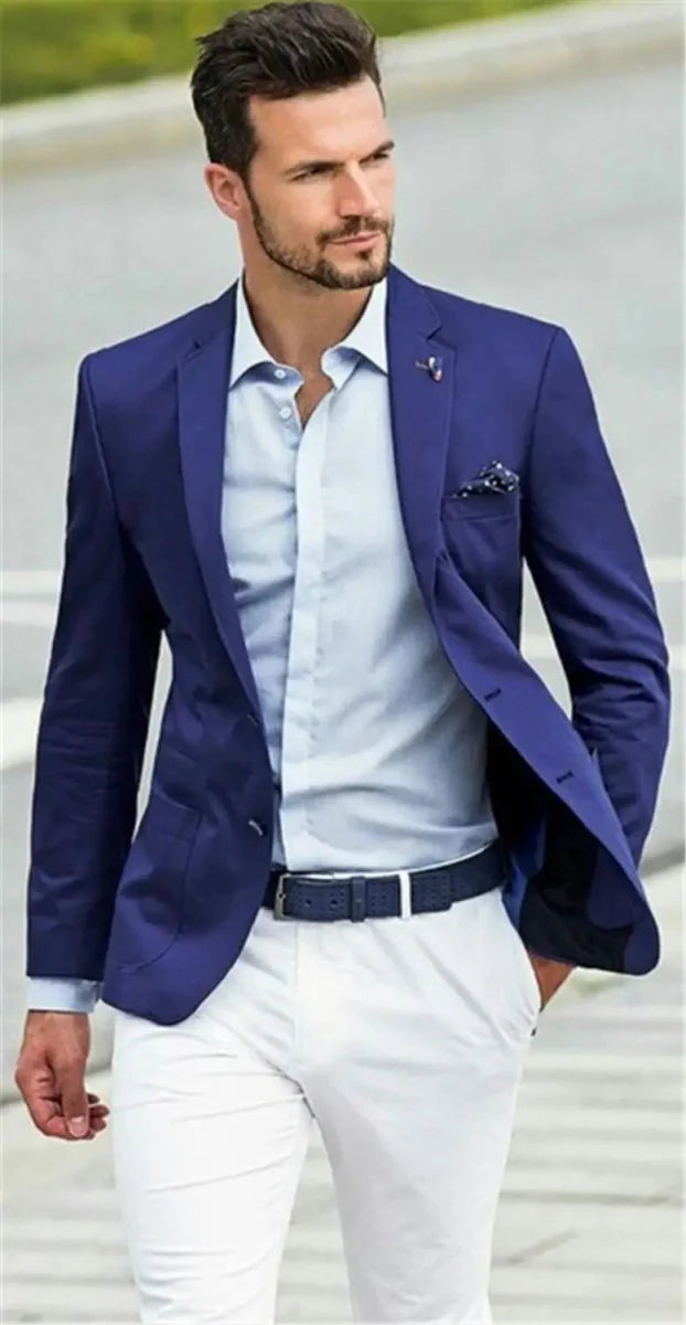 Burgundy red slim fit men's tuxedo suit with jacket and pants, formal cotton tuxedo for weddings and special occasions.