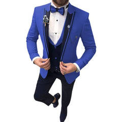 2023 Lapel The Groom's Best Man Suit Three - piece Cultivate One's Morality Dress Suit Europe and The United States Big Yards Men - SHOWLU FASHION STORE