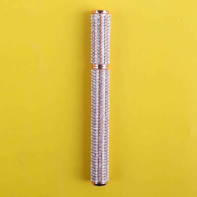 Showlu Waterproof Adhesive Eyeliner Pen in black and clear, with a slim design and colorful packaging for cosmetic use.