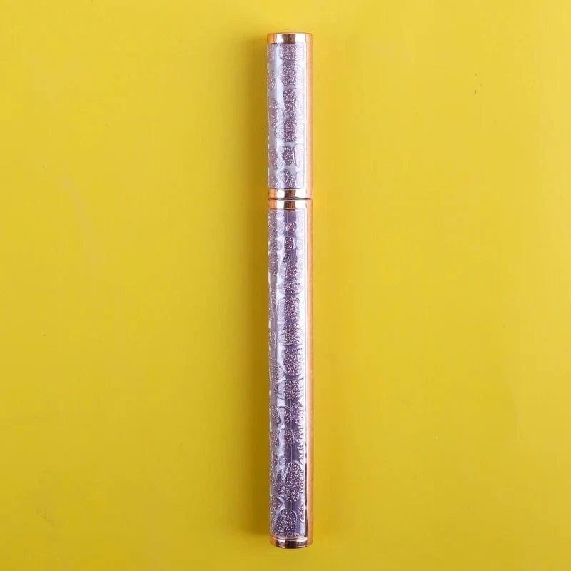 Showlu Waterproof Adhesive Eyeliner Pen in black and clear, with a sleek design and colorful cosmetic finish for precise eye makeup.