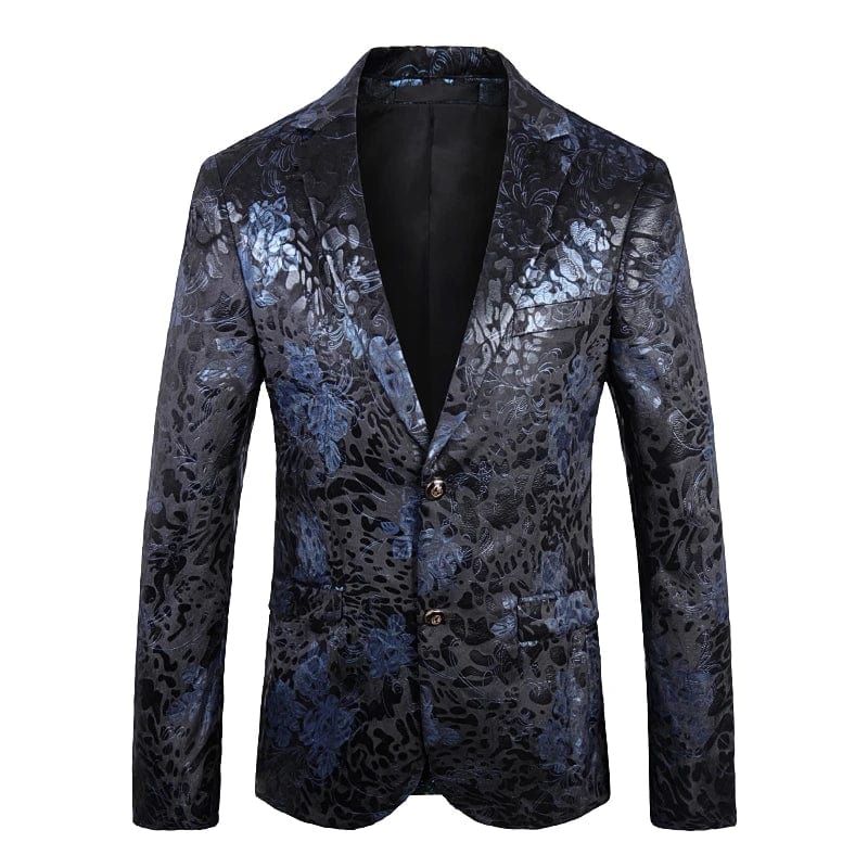 2023 New Men's Fashion European and American British Style Velvet Perm Leisure Officiate Gentleman Wedding Best Man Blazer - SHOWLU FASHION STORE