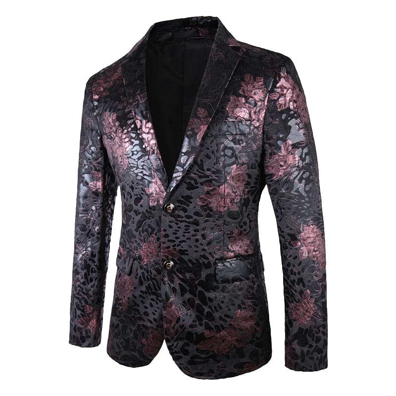 2023 New Men's Fashion European and American British Style Velvet Perm Leisure Officiate Gentleman Wedding Best Man Blazer - SHOWLU FASHION STORE